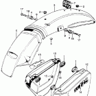 SL175K1 Rear fender @ air cleaner cover k1