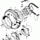 CT70H Заднее колесо
