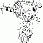CL100S Cylinder @ cylinder head  @ spark plug