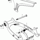 CT70H Swingarm @ chain case
