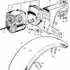 CT70 Задний фонарь и крыло