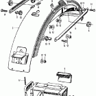 CL350K2 Rear fender @ tool box k2