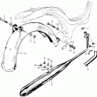 PC50 Rear fender @ muffler