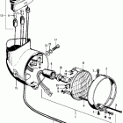 CT70 Headlight @ speedometer