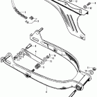 CT70 Chain case @ swingarm