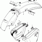SL175 Rear fender @ air cleaner cover k