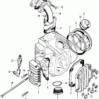 CT70 Cylinder head cover  @ inletpipe