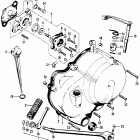 SL90 Right crankcase cover  @ oilpump