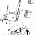 CL70 Steering stem @ front fender