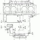 CB750K Bolt - washer (upper crankcase)