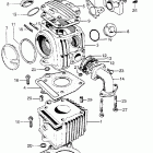 Z50AK2 Цилиндр и головка цилиндра