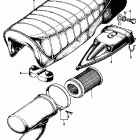 CL70 Seat @ air cleaner