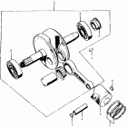 CT90K3 Коленвал и поршни