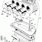 CB750K Air cleaner case - element