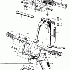 CL450K2 Rear brake rod @ pedal  @ stand and step