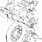 CB750K Front brake caliper - disc