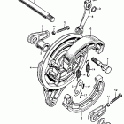 CL450K2 Rear brake @ panel