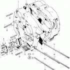 CT90K3 Crankcase @ oil pump