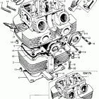 CB175K3 Цилиндр и головка цилиндра
