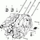 SL90 Crankcase @ cylinder stud