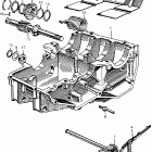 CA175 Lower crankcase @ kick starter