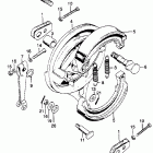 CB350 Задний тормоз