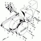CB350 Left crankcase cover  @ rearcover