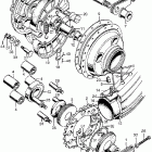 CB450K2 Rear wheel @ rear brake