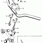CB350 Руль и панель переднего номера