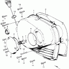 CB350 Крышка картера правая