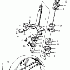 CB450K2 Steering stem @ front fender