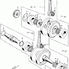 CB450K2 Коленвал