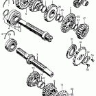 CB450K2 Трансмиссия