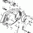 CA175 Right crankcase cover  @ oilfilter