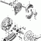 CL175 Cl175 rear wheel