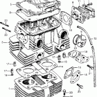 CA175 Цилиндр и головка цилиндра