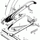 CB450K2 Rear fender @ swingarm