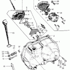 CT90 Right crankcase cover  @ oilpump