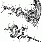 CB450 Rear wheel @ rear brakes