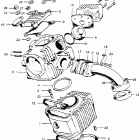 CT90 Цилиндр и головка цилиндра