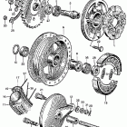 CA160 Ca160 rear wheel