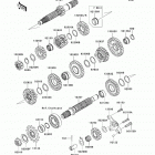KFX450R (KSF450-B8FA) Трансмиссия