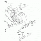 KFX450R (KSF450-B8FA) Валы и вилки переключения передач