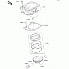 KFX450R (KSF450-B8FA) Цилиндр и поршни