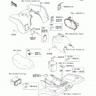 Prairie 360 4X4 (KVF360-A6F) Наклейки предупреждения