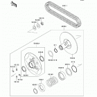 Brute Force 750 4x4i NRA Outdoors (KVF750-E8FA) Вариатор