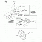 KFX450R (KSF450-B8FA) Передний тормоз
