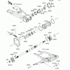 KFX450R (KSF450-B8FA) Задняя ступица колеса