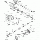 Prairie 360 4X4 (KVF360-A6F) Карданный вал - задний