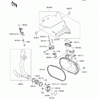 Brute Force 650 4x4 (KVF650-D9F) Крышка вариатора